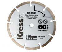 Диск с алмазным напылением 115х1,6х9,5 мм KRESS KA8381
